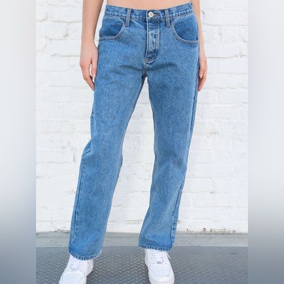 Brandy Melville Jeans Brandy Melville Eliana Medium Wash Jeans Poshmark
